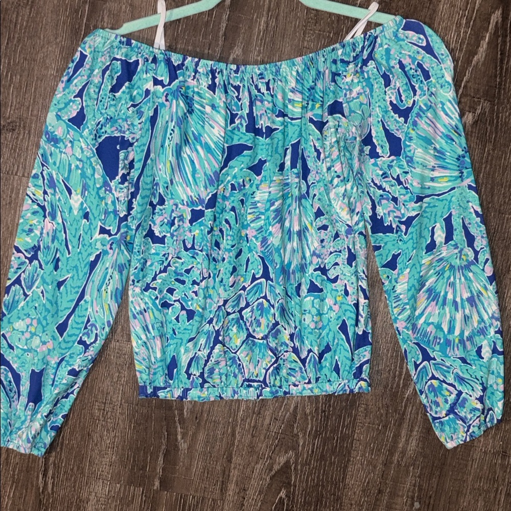 RARE Lilly Pulitzer Outfit! XXS Top (+ FREE! XS Pants ) - beautiful & comfy! - Picture 3 of 11